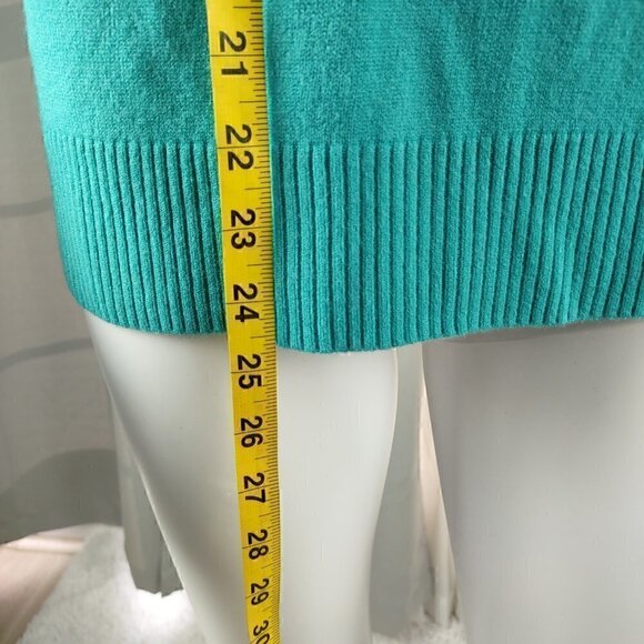 Karen Scott Women's 3/4 Sleeve Teal Pullover Sweater Size Small - Picture 6 of 11